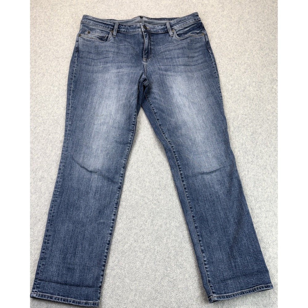 Kut From The Kloth Womens Katy Boyfriend Jeans Denim Blue Whisker 5 Pockets 16
